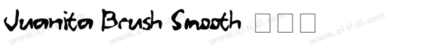 Juanita Brush Smooth字体转换